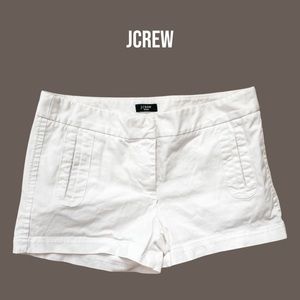 white JCrew jean shorts